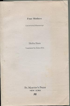 Seller image for FOUR MOTHERS for sale by Monroe Stahr Books