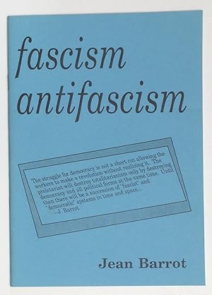Image du vendeur pour Fascism / Antifacism mis en vente par Bolerium Books Inc.