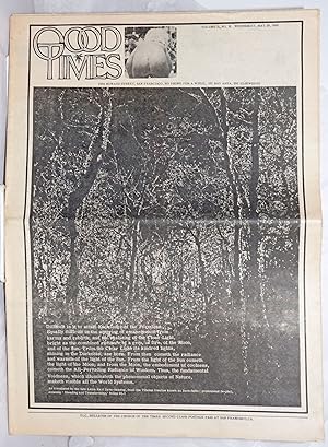 Image du vendeur pour Good Times: universal life/ bulletin of the Church of the Times; vol. 2, #21, May 28, 1969 mis en vente par Bolerium Books Inc.