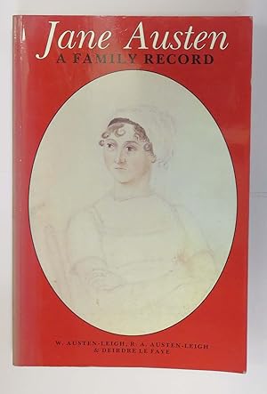 Imagen del vendedor de Jane Austen: A Family Record a la venta por St Marys Books And Prints