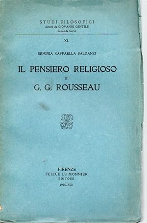 Il pensero religioso in G.G. Rousseau