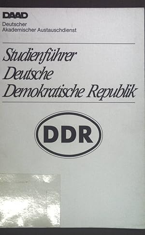 Bild des Verkufers fr Studienfhrer Deutsche Demokratische Republik. zum Verkauf von books4less (Versandantiquariat Petra Gros GmbH & Co. KG)