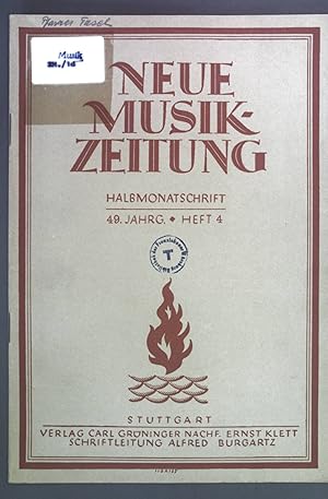 Image du vendeur pour Aus einer neuen Figaro-Uebertragung. - in: Neue Musik-Zeitung. Halbmonatschrift 49. Jhg. Heft 4. mis en vente par books4less (Versandantiquariat Petra Gros GmbH & Co. KG)