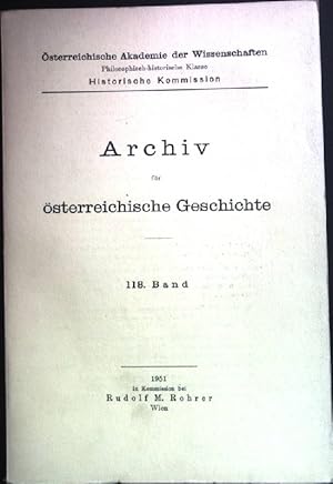 Imagen del vendedor de Archiv fr sterreichische Geschichte: Die lndliche Gerichtsverfassung Steiermarks vorwiegend im Mittelalter. sterreichische Akademie der Wissenschaften, 118. Band a la venta por books4less (Versandantiquariat Petra Gros GmbH & Co. KG)