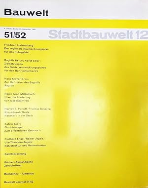 Bauwelt 51-52/1966. Stadtbauwelt 12. THEMA: Stadtentwicklung/Gebietsentwicklung.