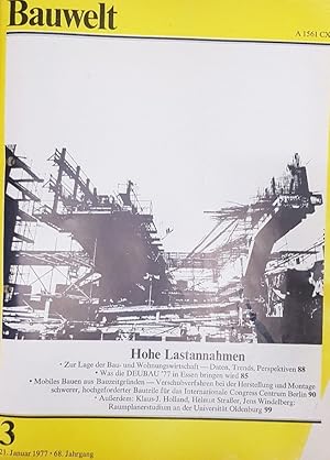 Seller image for Bauwelt 3/1977. THEMA: Hohe Lastannahmen. for sale by Wissenschaftl. Antiquariat Th. Haker e.K