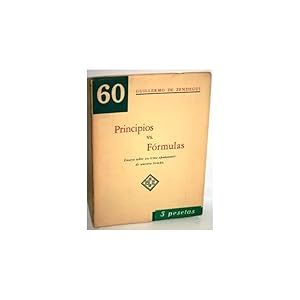 Seller image for PRINCIPIOS VS. FRMULAS for sale by Librera Salamb