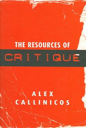 Imagen del vendedor de Resources of Critique a la venta por GreatBookPrices