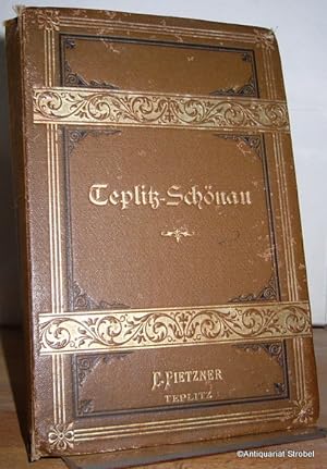 Teplitz-Schönau (Deckeltitel). Photographisches Souvenir-Leporello in 15 Teilen (16,5 x 165 cm).