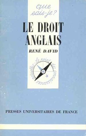 Seller image for le droit anglais for sale by secretdulivre