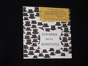 Seller image for Programmzettel Vaganten-Bhne Berlin 1971/ 72. BIEDERMANN UND DIE BRANDSTIFTER von Frisch. Regie: Johannes Metz. Mit Christian Carlsen, Charlotte Weddy, Barbara Ratthey, Wilfried Norden, Bernd Kummer, Olaf Rosenquist for sale by Fast alles Theater! Antiquariat fr die darstellenden Knste