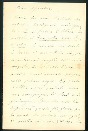 Lettera di tre facciate manoscritte con firma autografa. Roma 16 nov. 1911