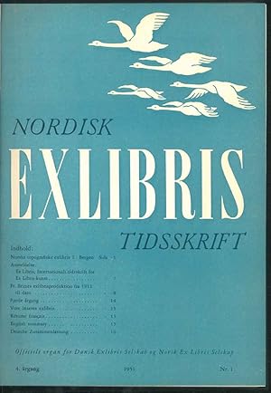 Nordisk exlibris tidsskrift. 16 numeri dal 1951 al 1955.