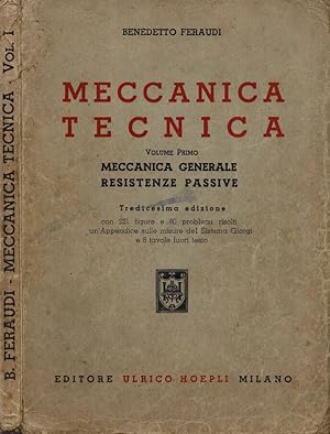 Seller image for Meccanica Tecnica for sale by Biblioteca di Babele