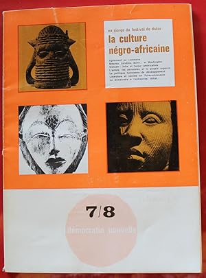 Image du vendeur pour Dmocratie Nouvelle, N7-8 (1966) Culture Ngro-Africaine, Vietnam, Pologne. mis en vente par Bouquinerie Spia