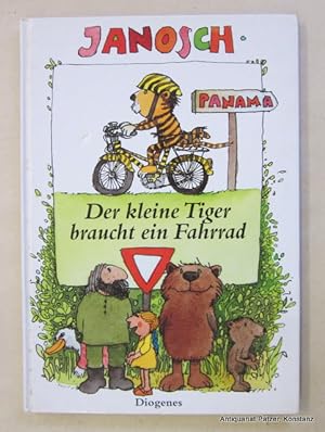 Bild des Verkufers fr Der kleine Tiger braucht ein Fahrrad. Zrich, Diogenes, (1994). Durchgngig farbig illustriert. 46 S., 1 Bl. Farbiger Or.-Pp. (ISBN 3257007337). zum Verkauf von Jrgen Patzer