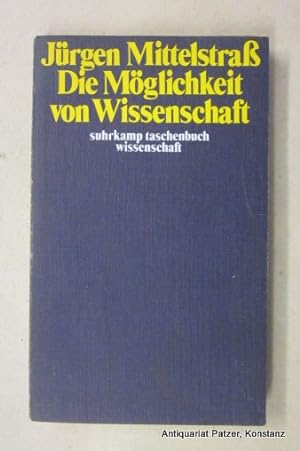 Bild des Verkufers fr Die Mglichkeit von Wissenschaft. Frankfurt, Suhrkamp, 1974. Kl.-8vo. 268 S., 2 Bl. Or.-Kart.; Kanten etwas berieben. (Suhrkamp Taschenbuch Wissenschaft, 62). (ISBN 3518076620). zum Verkauf von Jrgen Patzer