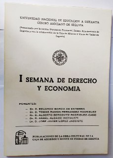 Imagen del vendedor de I Semana de Derecho y Economa a la venta por La Leona LibreRa