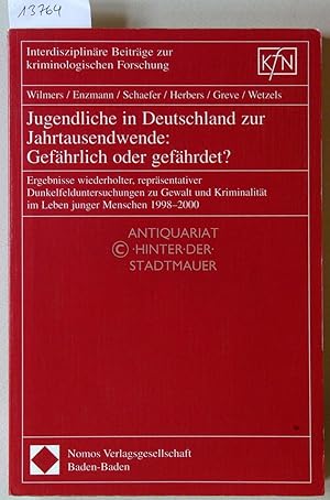 Bild des Verkufers fr Jugendliche in Deutschland zur Jahrtausendwende: Gefhrlich oder gefhrdet? Ergebnisse wiederholter, reprsentativer Dunkelfelduntersuchungen zu Gewalt und Kriminalitt im Leben junger Menschen 1998 - 2000. [= Interdisziplinre Beitrge zur kriminologischen Forschung, Bd. 23] Kriminologisches Forschungsinstitut Niedersachsen e.V. (KfN) zum Verkauf von Antiquariat hinter der Stadtmauer