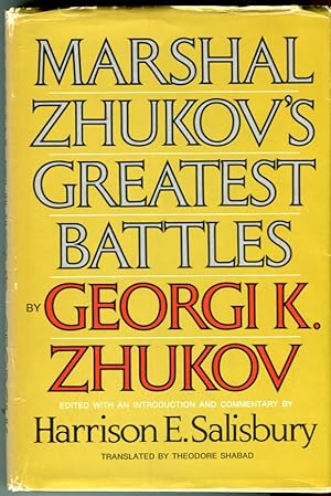 Marshal Zhukov's Greatest Battles