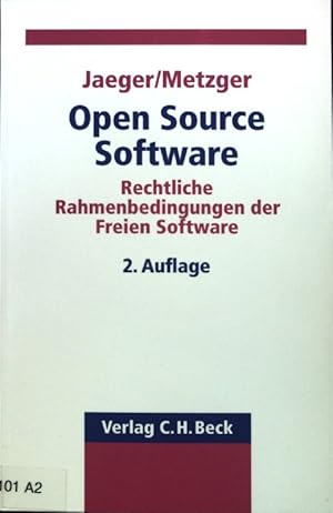 Immagine del venditore per Open-source-Software : rechtliche Rahmenbedingungen der freien Software. venduto da books4less (Versandantiquariat Petra Gros GmbH & Co. KG)