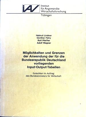 Bild des Verkufers fr Mglichkeiten und Grenzen der Anwendung der fr die Bundesrepublik Deutschland vorliegenden Input-Output-Tabellen : Gutachten im Auftr. d. Bundesministers fr Wirtschaft. Forschungsberichte aus dem Institut fr Angewandte Wirtschaftsforschung / Serie A ; Nr. 31; zum Verkauf von books4less (Versandantiquariat Petra Gros GmbH & Co. KG)