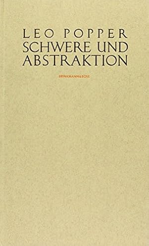 Image du vendeur pour Schwere und Abstraktion : Versuche. [Hrsg. von Philippe Despoix u. Lothar Mller. bers. aus d. Ungar. von Anna Gara-Bak] mis en vente par nika-books, art & crafts GbR