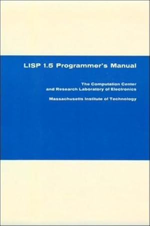 Imagen del vendedor de LISP 1.5 Programmer's Manual a la venta por GreatBookPrices