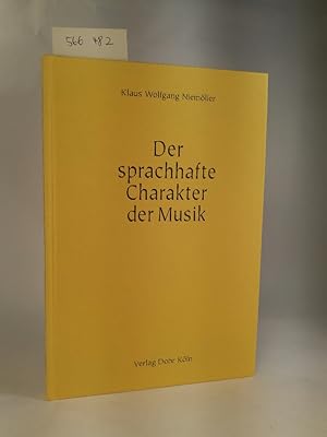 Seller image for Der sprachhafte Charakter der Musik. [Neubuch] for sale by ANTIQUARIAT Franke BRUDDENBOOKS