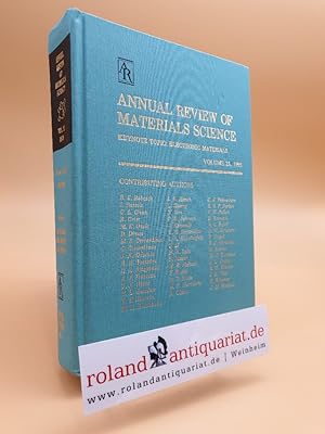 Immagine del venditore per Annual Review of Materials Science: Keynote Topic : Electronic Materials 1995 (Annual Review of Materials Research) venduto da Roland Antiquariat UG haftungsbeschr�nkt