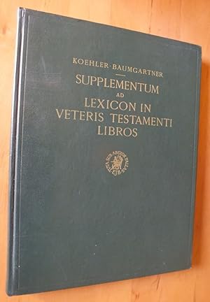 Imagen del vendedor de Supplementum ad Lexicon in veteris testamenti libros. a la venta por Antiquariat Sasserath