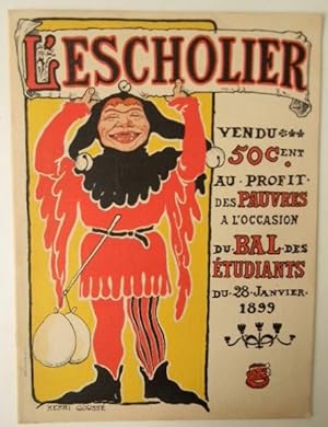 L ESCHOLIER. Bal annuel des étudiant bordelais du 28 janvier 1899.