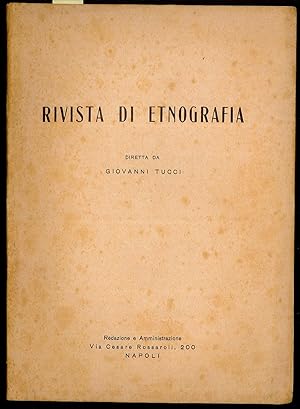 Imagen del vendedor de Rivista di Etnografia a la venta por Sergio Trippini