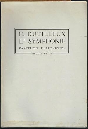 II. Symphonie "Le Double". Commandée pour le 75e anniversaire du BOSTON SYMPHONY ORCHESTRA. Direc...