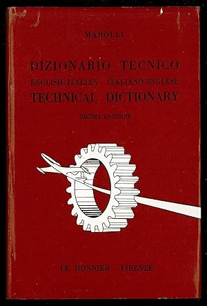 Imagen del vendedor de Dizionario tecnico english-italian italiano-inglese a la venta por Sergio Trippini