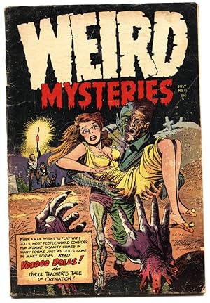 Image du vendeur pour Weird Mysteries #11 Twisted weird menace headlight cover-Pre-code horror! mis en vente par DTA Collectibles