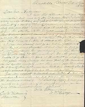 Seller image for Stampless Letter from Baptist Minister in Central New York [1841] for sale by Back of Beyond Books
