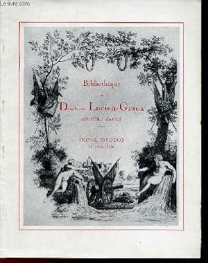 Imagen del vendedor de Catalogue de ventes aux enchres - Bibliothque du Docteur Lucien-Graux 7e partie prcieux autographes et livres historiques et militaires Napolon 1er Marie Louise et la famille impriale reliures aux armes - Hotel Drouot le 18 juin 1958. a la venta por Le-Livre