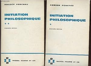 Bild des Verkufers fr Initiation philosophique Tomes I et II (2 volumes) zum Verkauf von Le-Livre