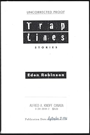 Seller image for Traplines (UCP) for sale by Purpora Books