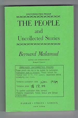 Imagen del vendedor de The People and Uncollected Stories [Uncorrected proofs] a la venta por Eureka Books