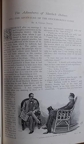 Seller image for THE ADVENTURE OF THE STOCKBROKER'S CLERK. A Sherlock Holmes mystery. Scarce First Appearance in THE STRAND MAGAZINE No. 27 Vol. 5 for Mar. 1893. for sale by HALEWOOD AND SONS ABA ILAB Est. 1867.