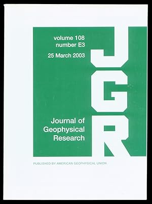 Imagen del vendedor de Journal of Geophysical Research - Planets (JGR) Volume 108, Number E3, 25 March 2003. a la venta por The Bookworm