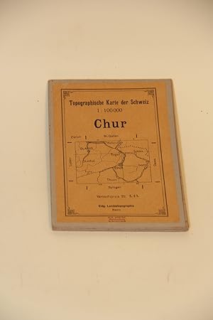Topographische Karte der Schweiz 1 : 100'000 "Chur".