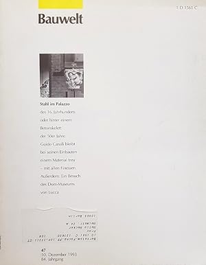 Bauwelt 47/1993. Stahl im Palazzo: Hans Schmidt. Parma und Guido Canali. Nationalgalerie-Erweiter...