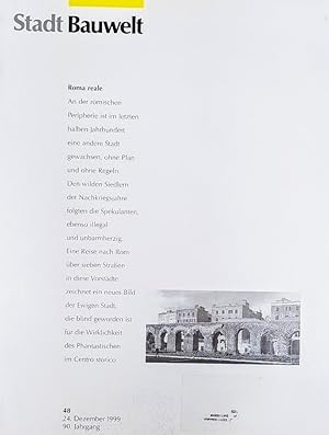 Bauwelt 48/1999. Stadtbauwelt 144. THEMA: Roma reale.