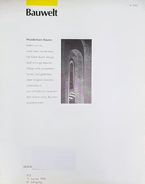 Seller image for Bauwelt 1-2/1996. THEMA: Wunderbare Rume. for sale by Wissenschaftl. Antiquariat Th. Haker e.K