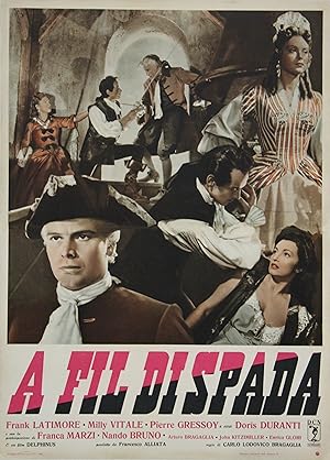 "A LA POINTE DE L'ÉPÉE" / Réalisé par Carlo Lodovico BRAGAGLIA en 1952 avec Frank LATIMORE, Milly...