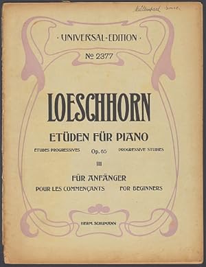 Etüden für Klavier in fortschreitender Ordnung, op. 65, Für Anfänger, Heft III (No. 33-48).
