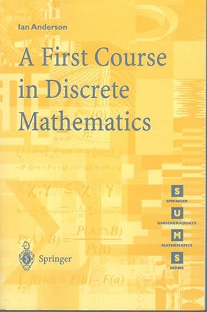 Bild des Verkufers fr A FIRST COURSE IN DISCRETE MATHEMATICS. zum Verkauf von Librera Antonio Castro